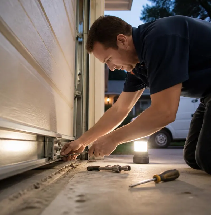 Off Track Door Repair in Brandon